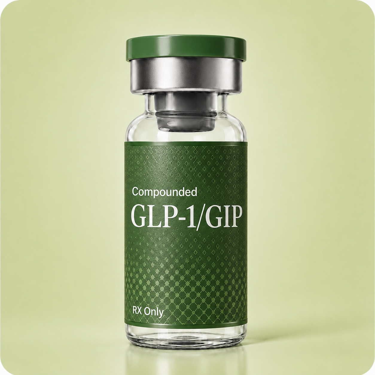 Compounded GLP-1/GIP (Tirzepatide) vial